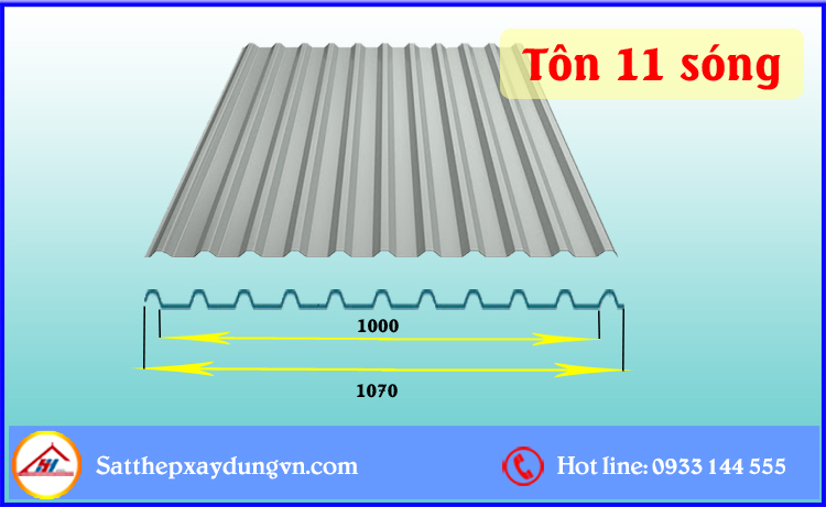 Tôn 11 sóng