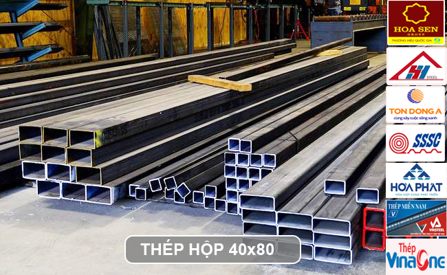 Thép hộp 40x80 